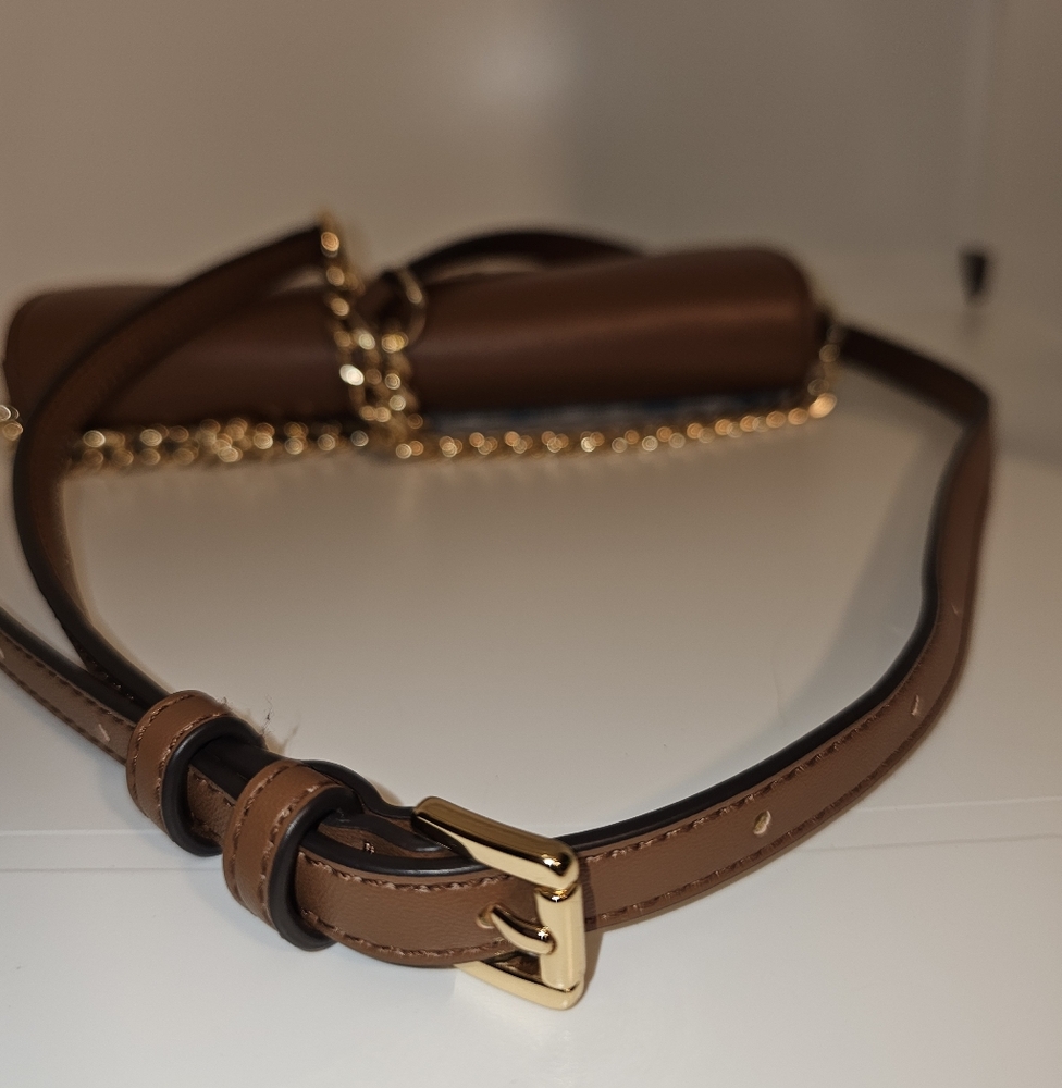 Michael Kors Brown and Floral Crossbody Bag EUC - Picture 6 of 8